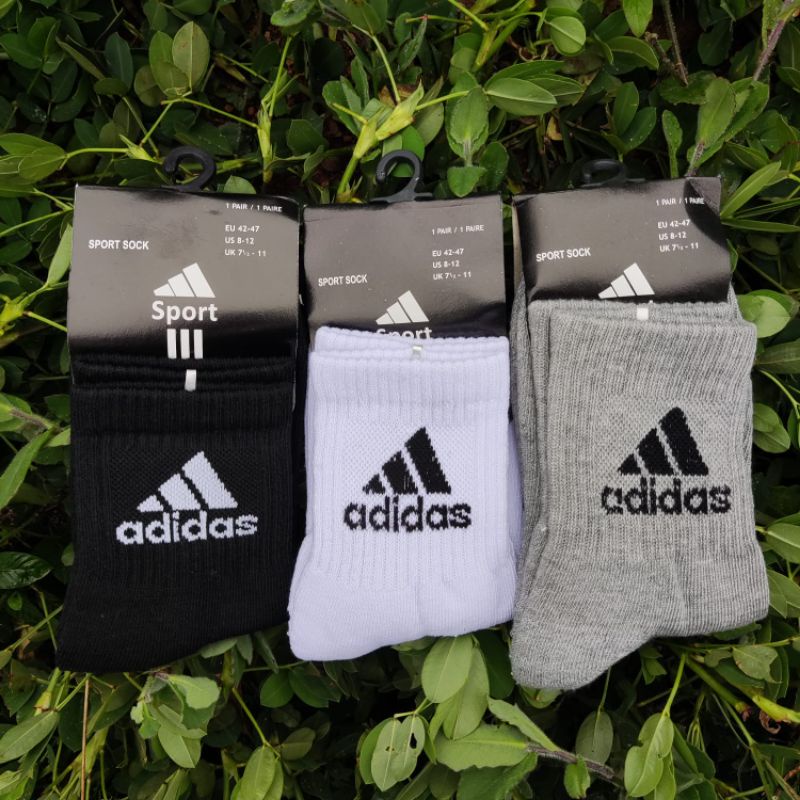 1.pasang kaos kaki sport tebal/tery.3/4.ADIDAS.UNISEX.DEWASA