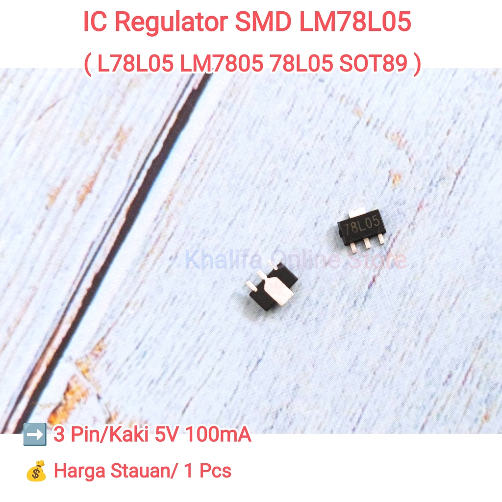 IC Transistor SMD Regulator Voltage L78L05 LM78L05 78L05 5V SOT-89 SMD