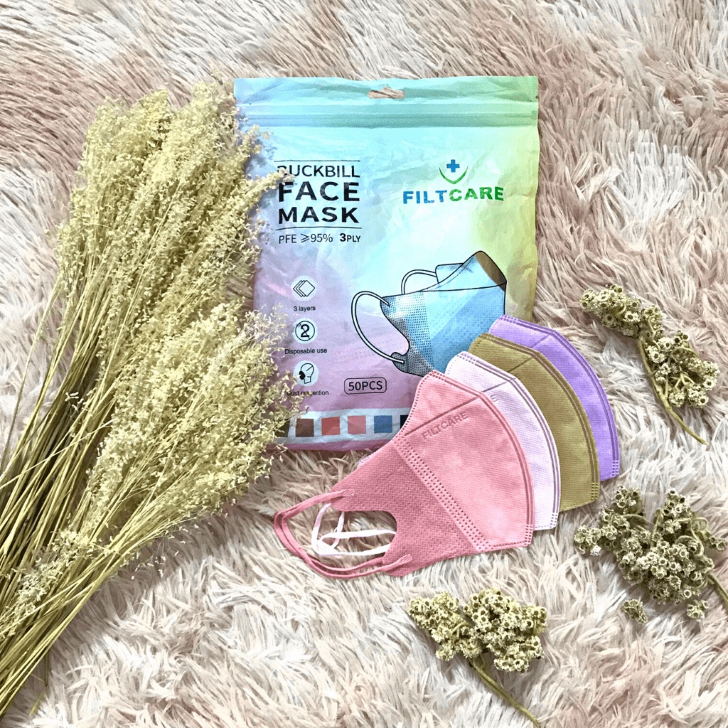 Duckbil Masker 3 Ply Isi 50 Pcs Izin Kemenkes-Filtcare Mix 50 Pcs