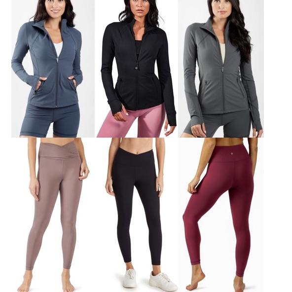 ♞ 90 Degree By Reflex - Carbon Interlink Full Zip Track Jacket & Leggings ✩