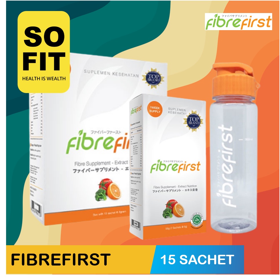FibreFirst isi 7 sachet  ATAU 15 Sachet / Minuman Diet / Diet &amp; Detox / Minuman Serat / Fibre first daily 1 sachet