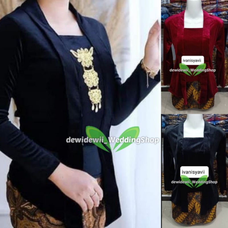 Kebaya Kutubaru Cantik + Bros Susun Gold