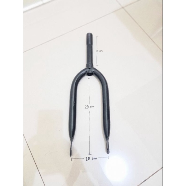 FORK 18 INCH  GARPU 18 INCH SEPEDA ANAK BMX MINI MODEL DRAT ULIR BICYCLE KID FORK STEEL MATERIAL BESI FORK SEPEDA ANAK FORK 18INCH