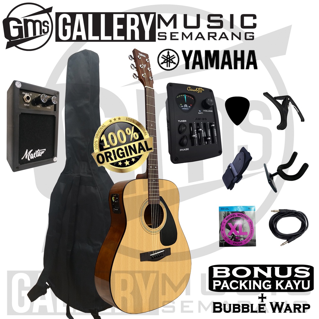 ORIGINAL!!! Gitar Akustik Elektrik Yamaha F310 Original Preamp Equalizer Tuner AW-35