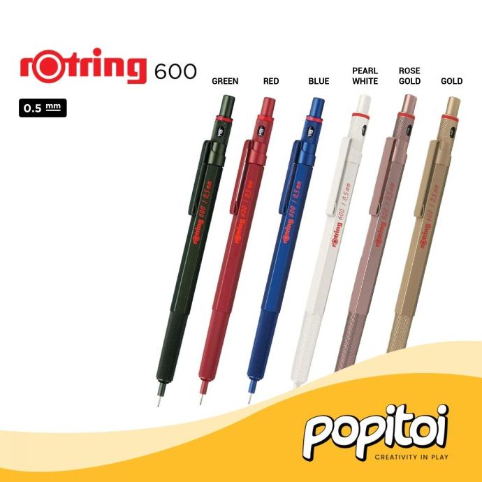 

Rotring 600 Mechanical Drafting Pencil 0.5 0.7 mm Pensil Mekanik