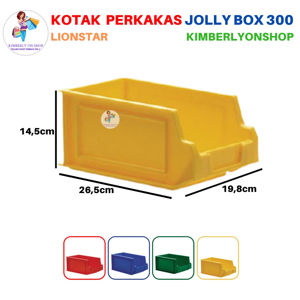 Kotak Tempat Perkakas Sparepart Case Serbaguna Jolly Box 300 Lion Star