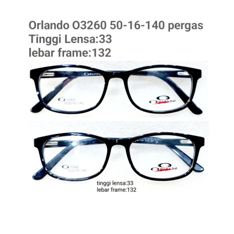 FRAME KACAMATA ORLANDO O3260 50-16-140 pergas spring unisex