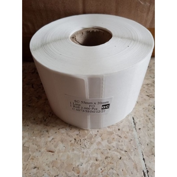 

label semicoated ( SC ) 55x20