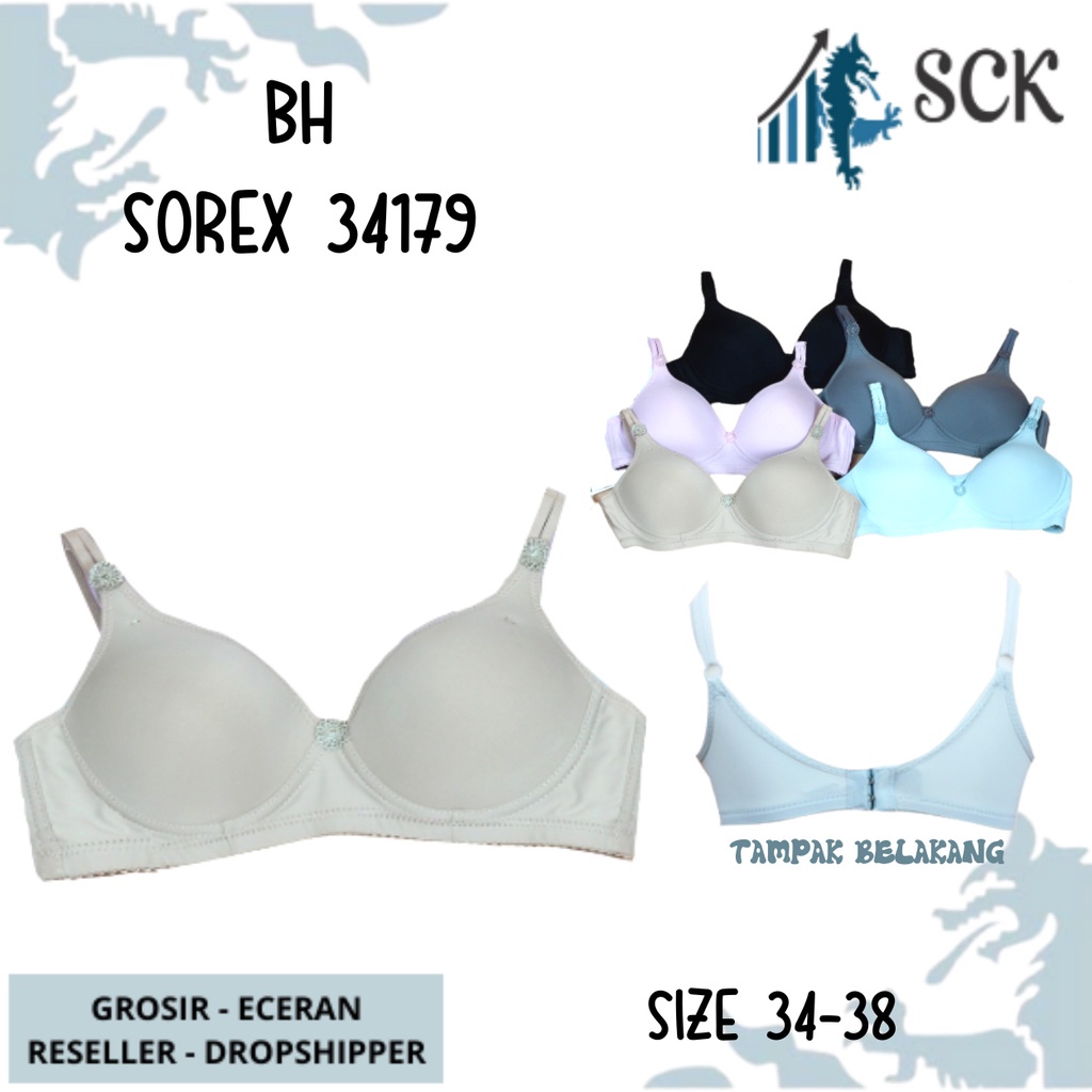 BH SOREX 34179 Tanpa Kawat / Pakaian Dalam Wanita BH - sckmenwear GROSIR