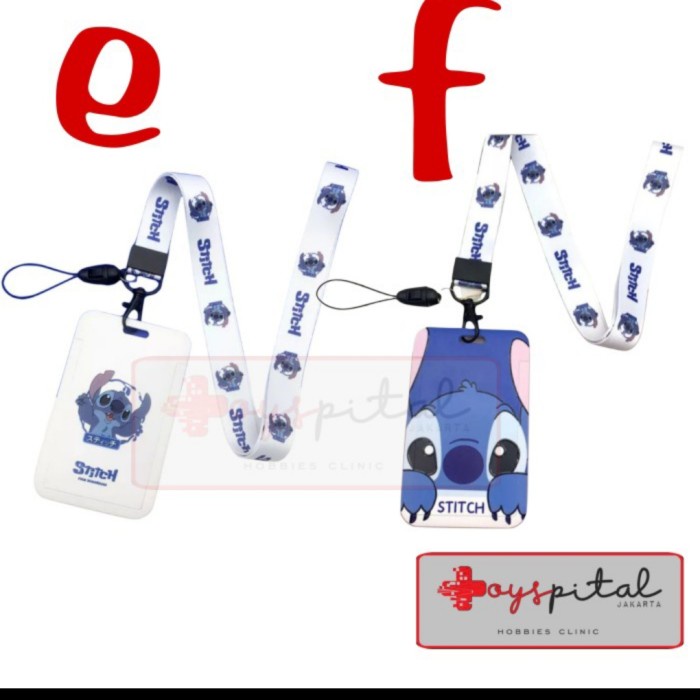 

Lanyard Lanyard Id Card Stitch / Tali Id Card / Lilo & Stitch