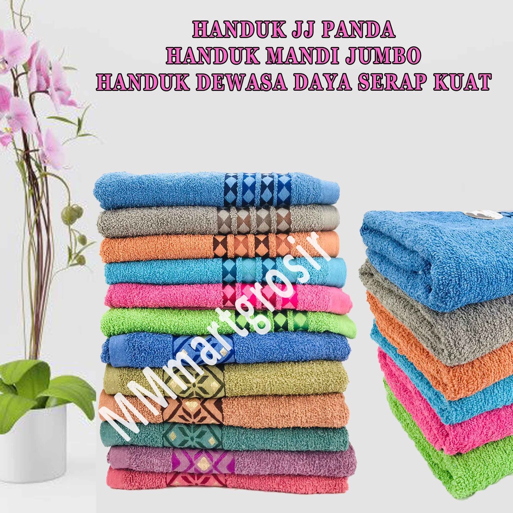 Handuk JJ Panda/ Handuk Mandi Jumbo/ Handuk Daya Serap Kuat/K3L22-L