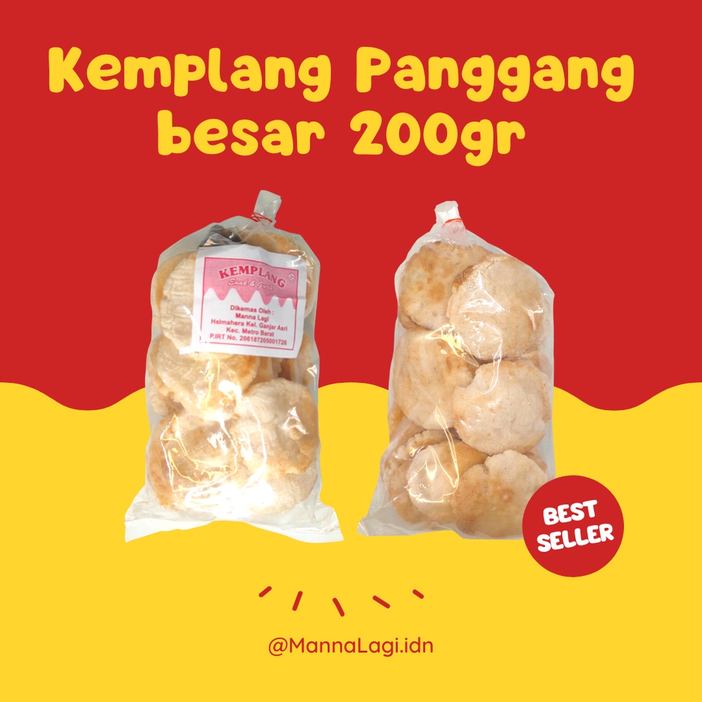 

KEMPLANG PANGGANG BESAR - MANNA LAGI - KERUPUK KHAS PALEMBANG 200GR