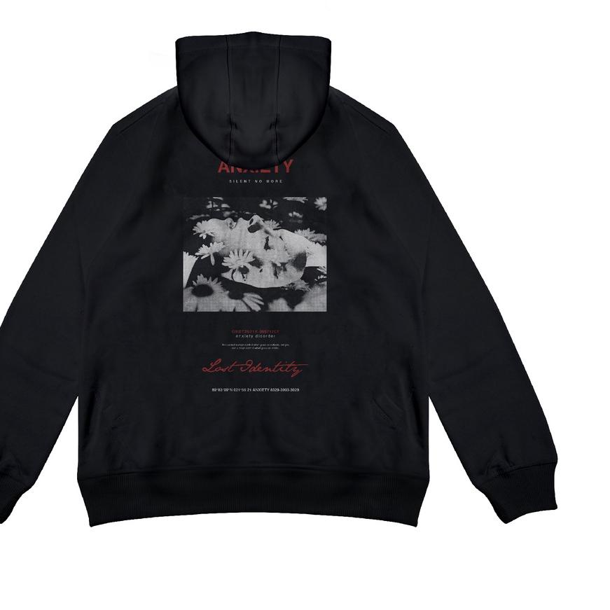 ➴ GRDT Anxiety Hoodie Black ☻