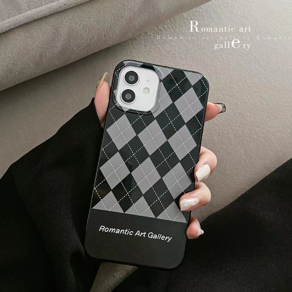 IPHONE Ins Rami Abu Berlian Cocok Untuk Iphone14 14pro 14plus 13 13mini 13pro 13prm iPhone12 7Plus 8Plus Xr XS 13 12mini Pro Max Empat Sudut Casing Ponsel Tahan Guncangan