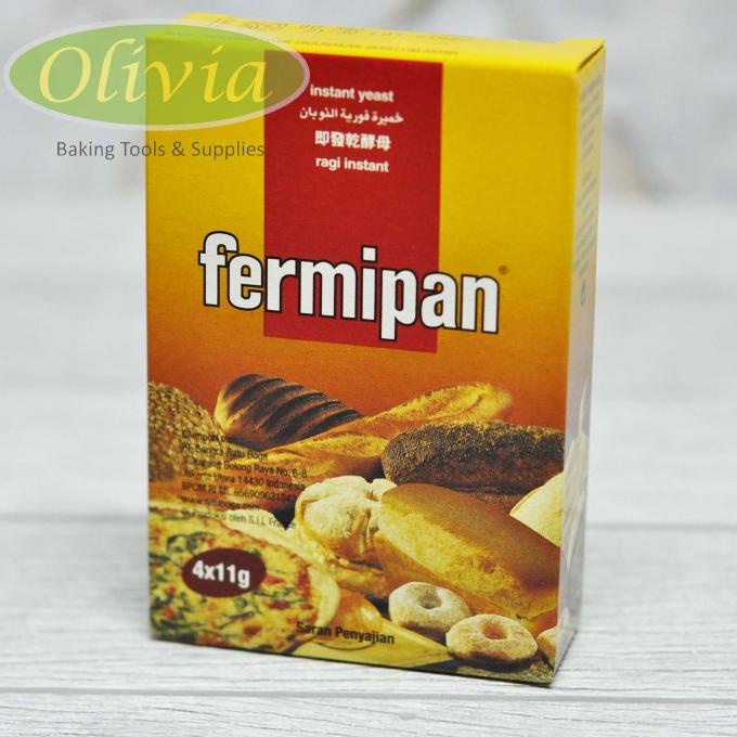 

Fermipan Ragi Instan Sachet 4x11gr Instant Yeast Box
