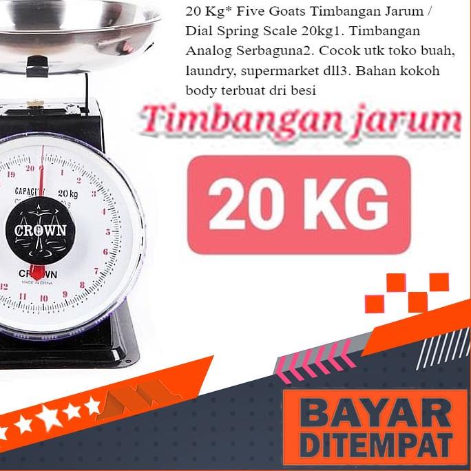 ◄ Timbangan Jarum 20 Kg / Timbangan Manual/Timbangan Duduk Crown 20kg ➶