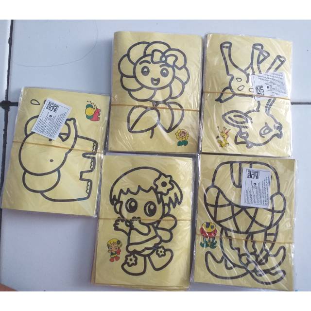 

SALE !! Mewarnai pasir isi 50pcs