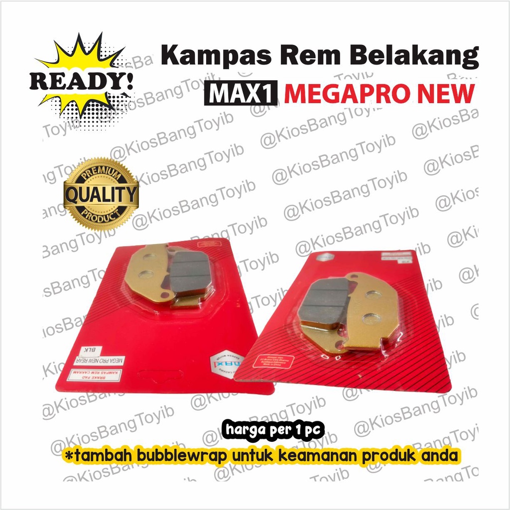 Kampas Rem Discpad Belakang Honda Megapro New (MAX1)