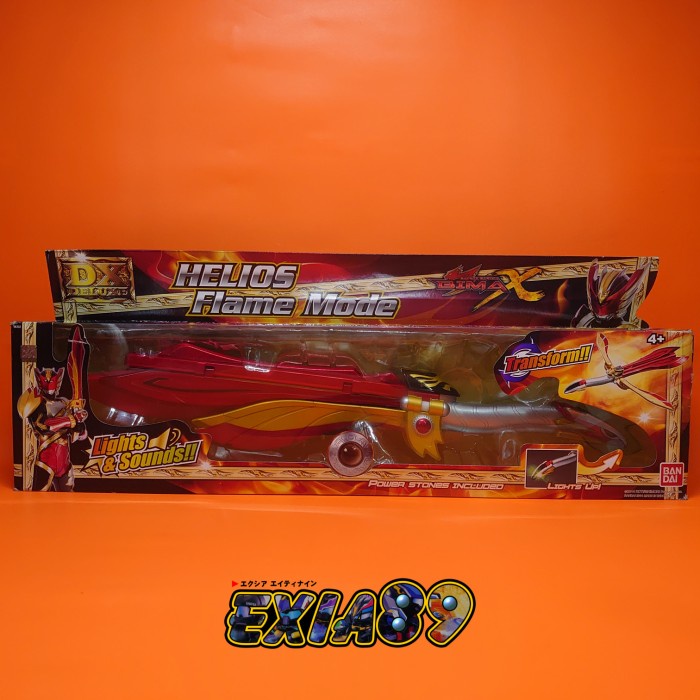 SATRIA GARUDA BIMA X - DX HELIOS FLAME LIGHTS & SOUNDS BANDAI