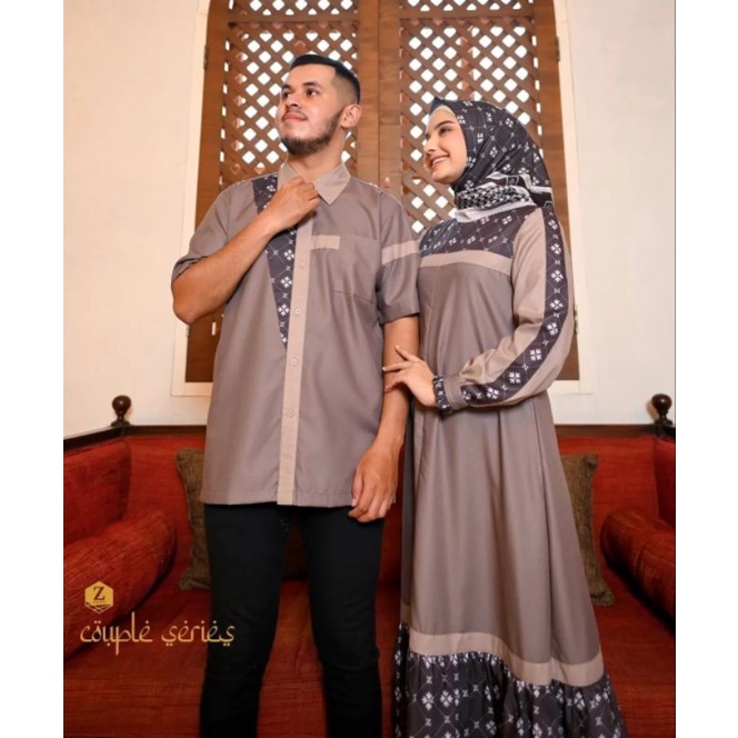 ZAKIYA & ZAKY COUPLE SET ZALIFA TERBARU. DRESS & KOKO ZALIFA TERBARU