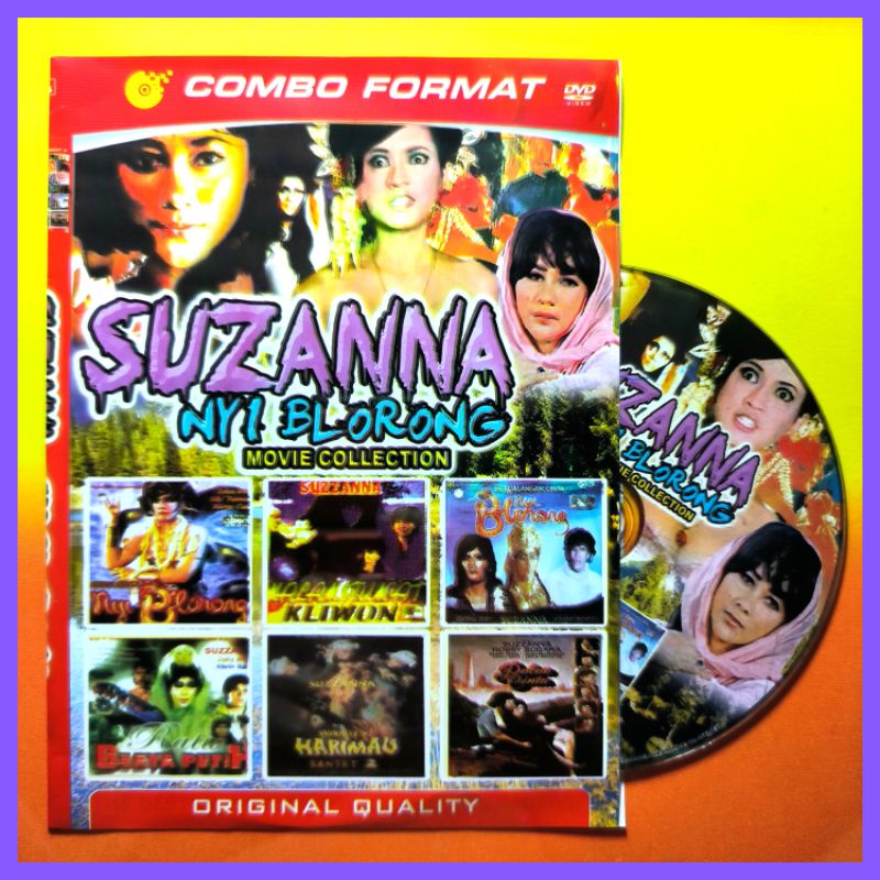 Kaset Film Indonesia Jadul Lawas Susana Koleksi Suzanna Pilihan Nyi Blorong Campuran 6in1 Edisi Terb