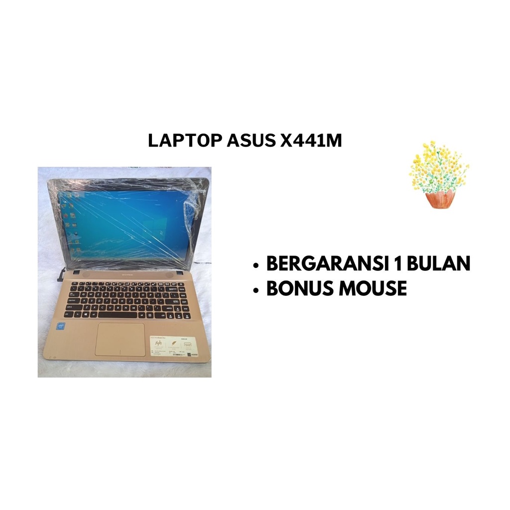 LAPTOP ASUS X441M INTEL CELERON N4000,LAPTOP RAM 4GB,LAPTOP BEKAS MULUS,LAPTOP SECOND BERKUALITAS,LA