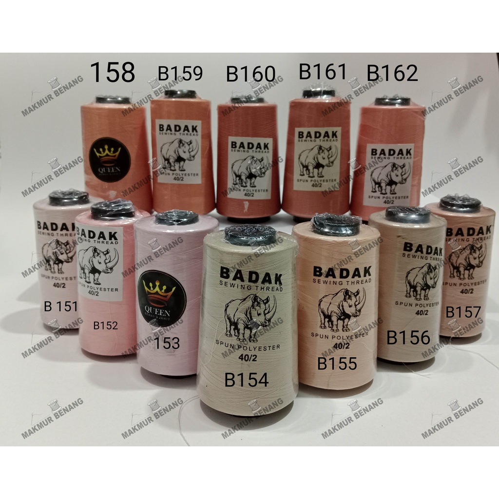 Benang Jahit 40/2 ( 1 pcs ) benang jahit 5000 yard/Benang jahit murah/benang jahit BADAK/toko alat j