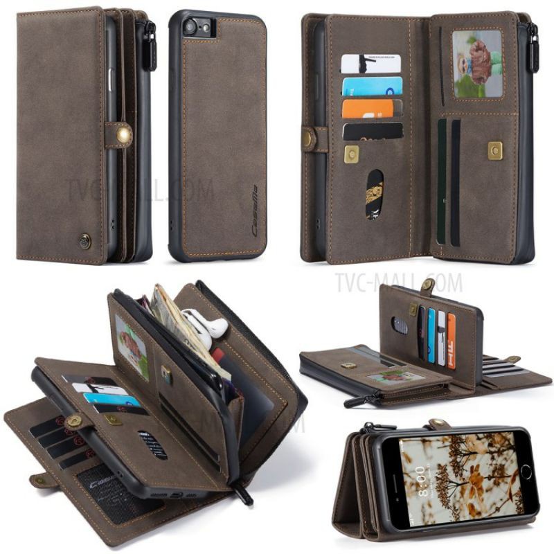 CASE CASEME IPHONE 6 PLUS / IPHONE 7 PLUS / IPHONE 8 PLUS FLIP LEATHER WALLET COVER SARUNG DOMPET