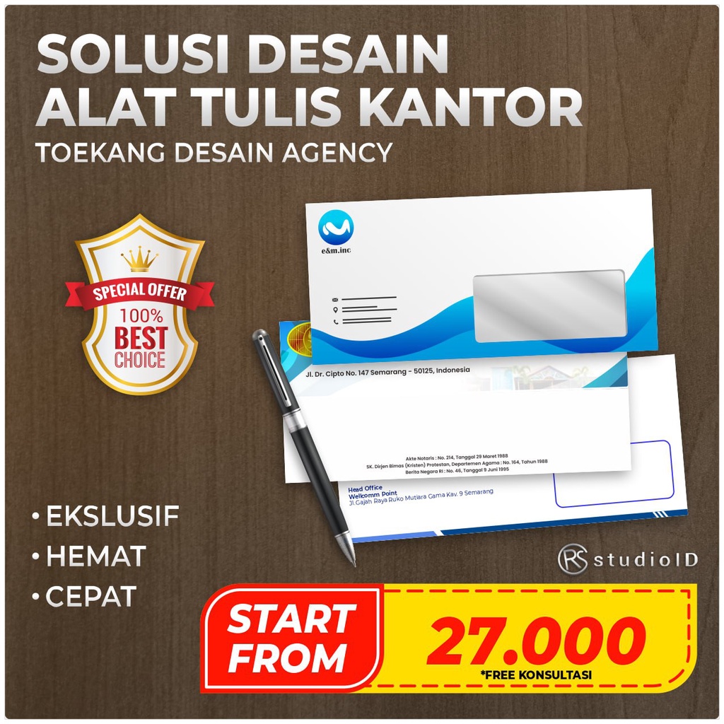 

Jasa Desain Amplop Kop Surat Map Stationery Unik dan Profesiaonal Murah Berkualitas