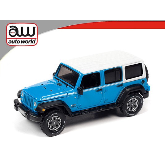 Terlaris Autoworld 1/64 Jeep Wrangler Jk Unlimited Sport 2018 Blue