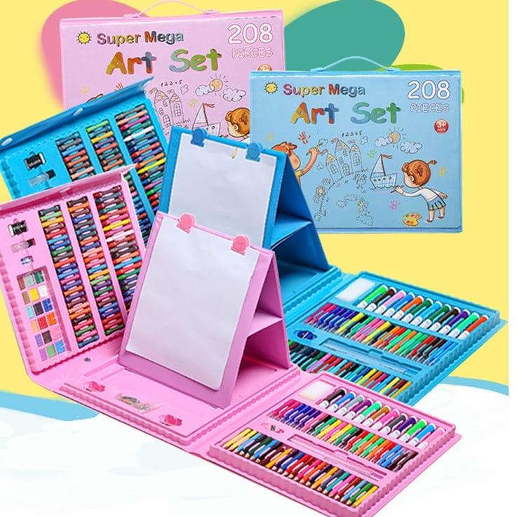 

Importir (COD)Crayon Anak Pengasah 208pcs Set Alat Menggambar Melukis Anak-anak Crayon Cat Air Pensil BEST SELLER
