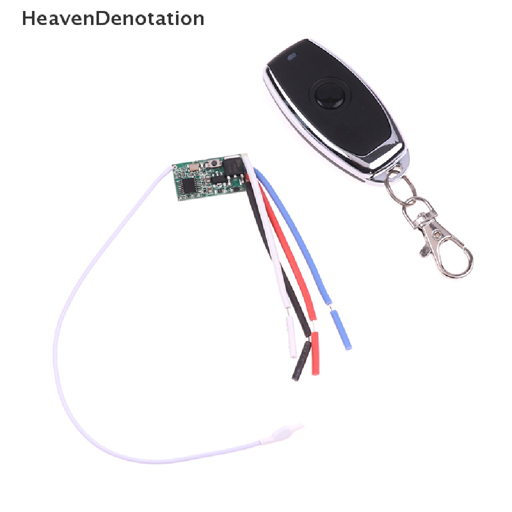 [HeavenDenotation] 433mhz Wireless RF Remote Control DC 3.6V-24V 1CH Saklar Relay Mini Lampu LED HDV