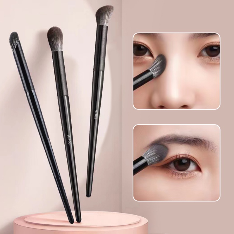 Kuas Makeup Profesional Jari Penutup Kepala Perut Lingkaran Hitam Foundation Concealer Brush Kosmetik Detail Wajah Alat Kecantikan