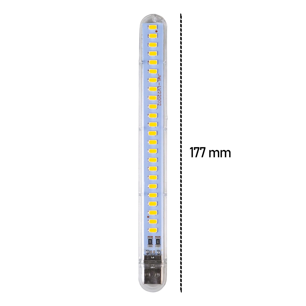 ZHMZH Lampu Baca Mini LED Strip Portable Warm White USB 12W 5V - JML-LV22 - White