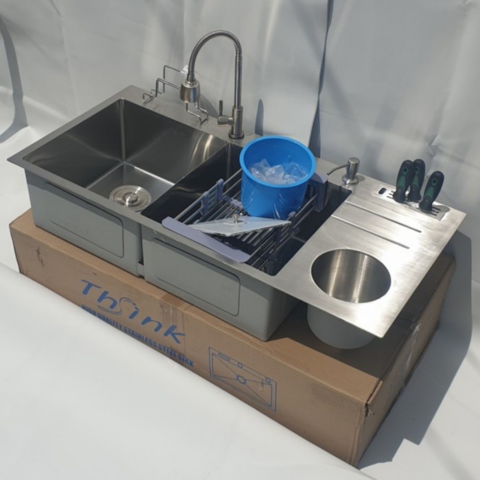 bak cuci piring/kitchen sink/bcp 2 lobang stainless