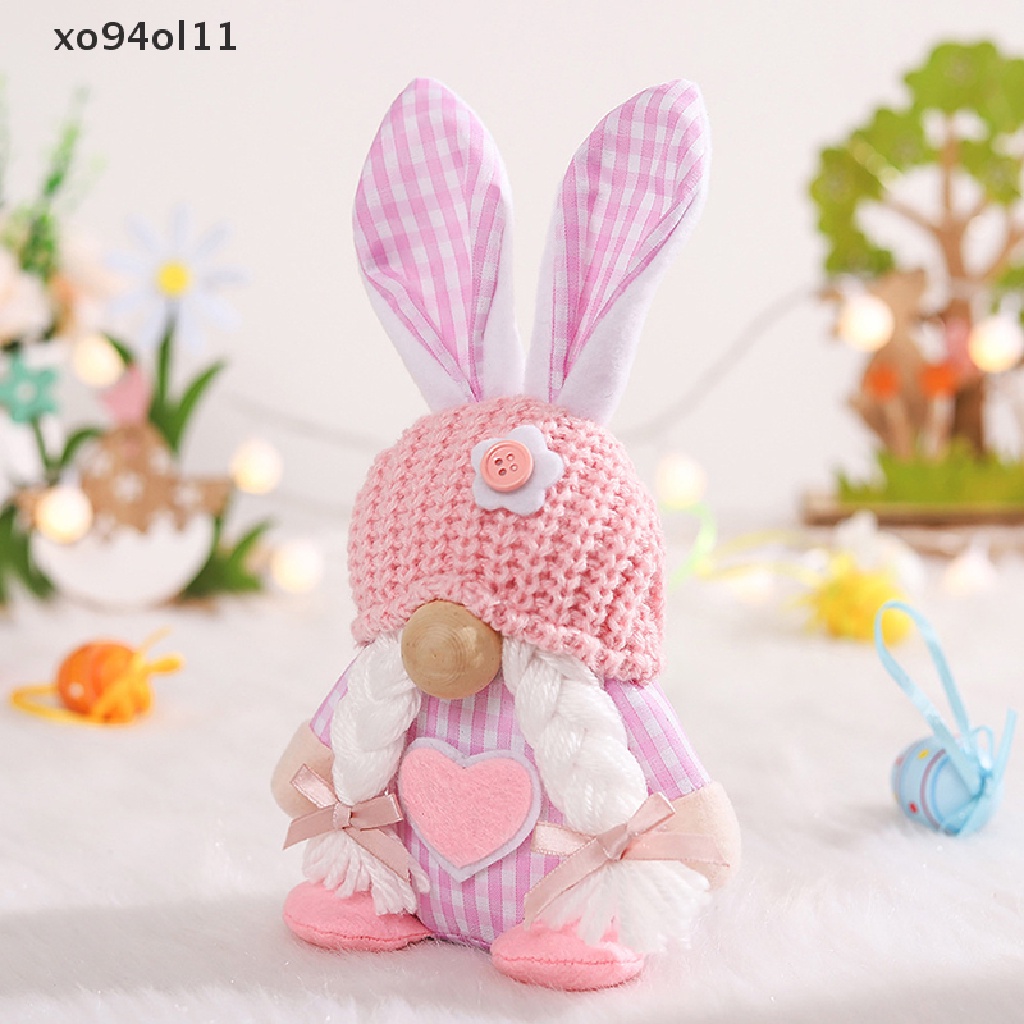 Xo 2023boneka Kelinci Gnome Tanpa Wajah Paskah Handmade Reusable Home Decoration OL