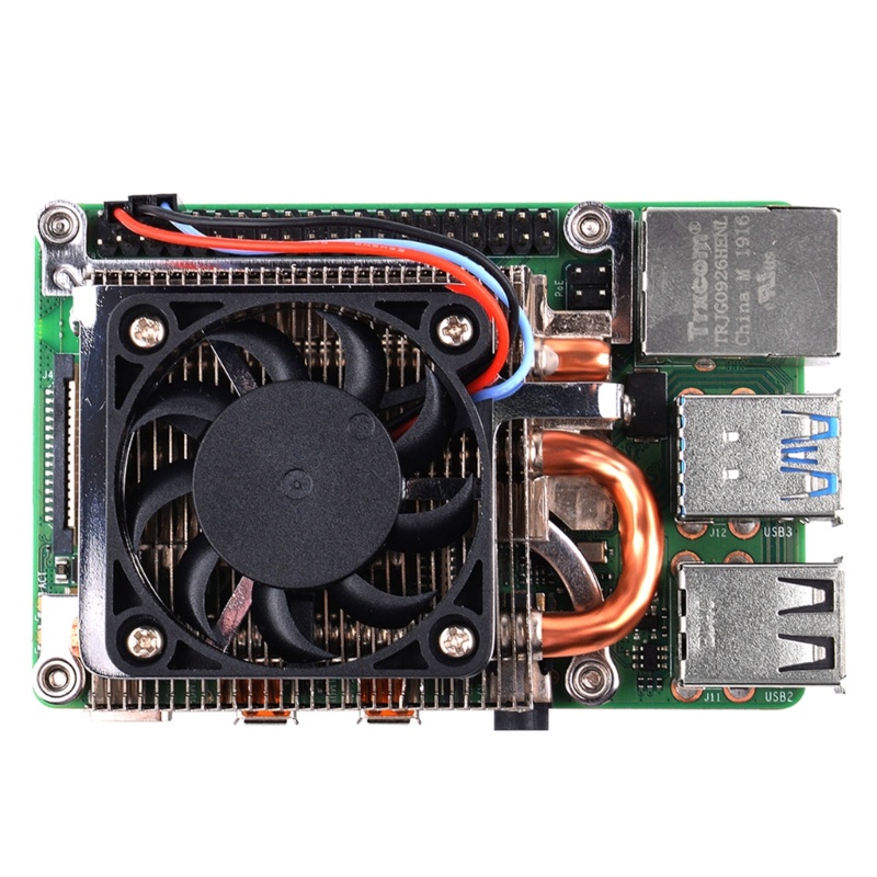 Bt Ice Tower Cooler PWM Kipas Pendingin CPU Heatsink Pipa Tembaga Untuk Raspberry Pi 4B