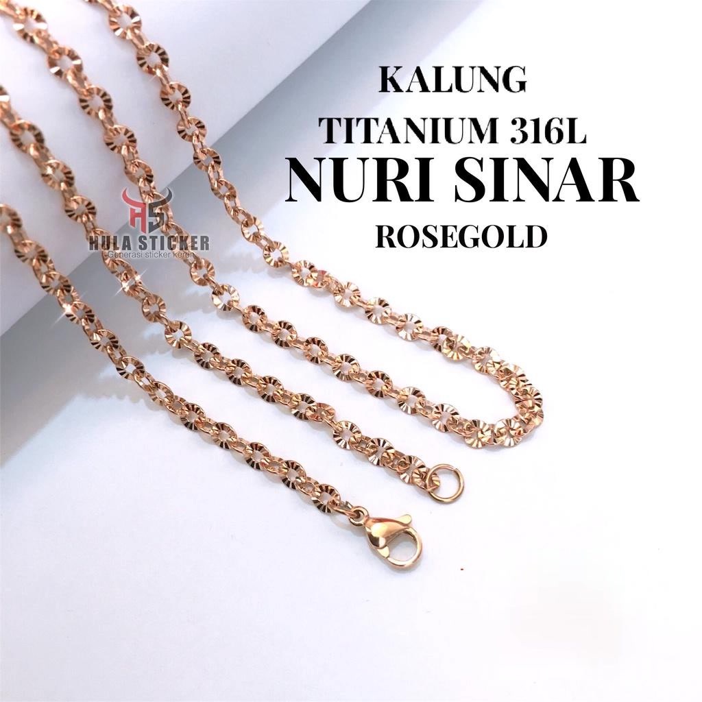 Kalung Rantai MCI Titanium Stainless Chain 316L Anti Karat Pria Wanita [45CM - 75CM]