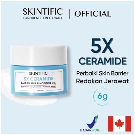 SKINTIFIC ukuran Travel Mini MOISTURIZER 5x Ceramide 6 gram