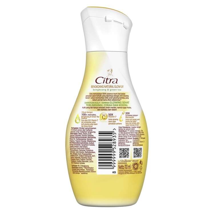 Citra Hand and Body Lotion Bengkoang Natural Glow UV 110ml Multi Pack