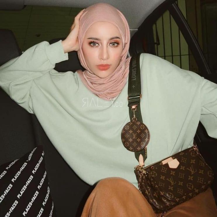 ☄ Pashmina Inner Tali Kaos Rayon Premium 2in1 (Pashmina + Ciput/inner) ☛