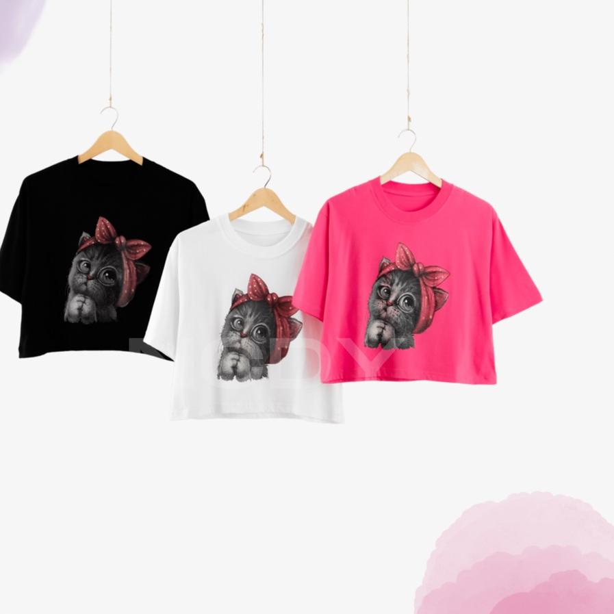 ❆ NCDY Crop Top Basic Over Size - CATTY ♠