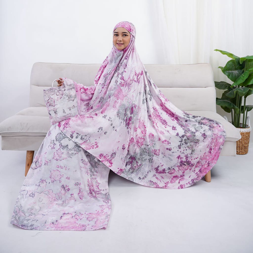 Mukena Dewasa Tie dye Bahan Rayon Tie Dye - Mukena Traveling