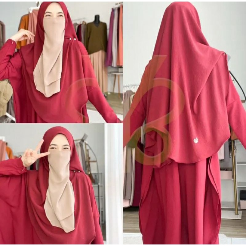 Yoora Pashmina Curve Crinkle
