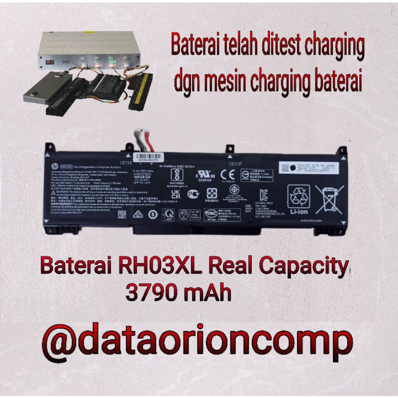 Baterai Hp RH03XL RH03XL for hp probook 430 440 450 630 650 G8 HSTNN-IBQ9