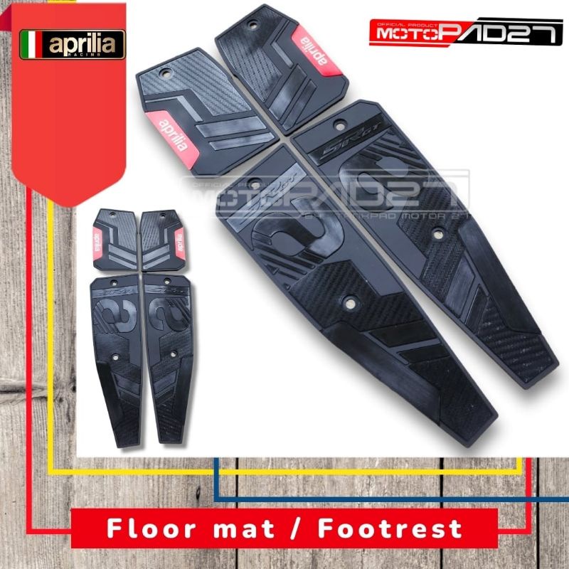 Karpet pijakan kaki footrest floor Rubber Premium APRILIA SR-GT200