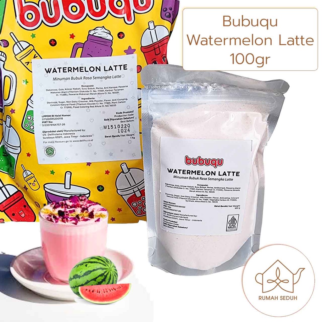 

Bubuqu 100gr Watermelon Latte - Minuman Bubuk Semangka Late