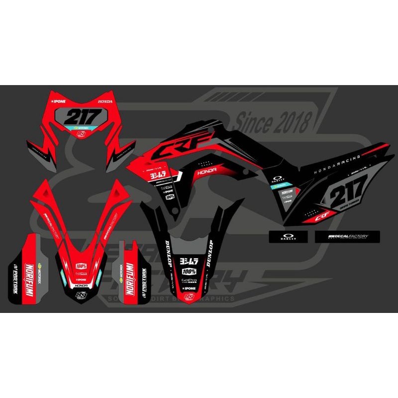 Decal Custom CRF 150L New, Decal minimalis CRF 150L, Decal Custom CRF FULL BODy