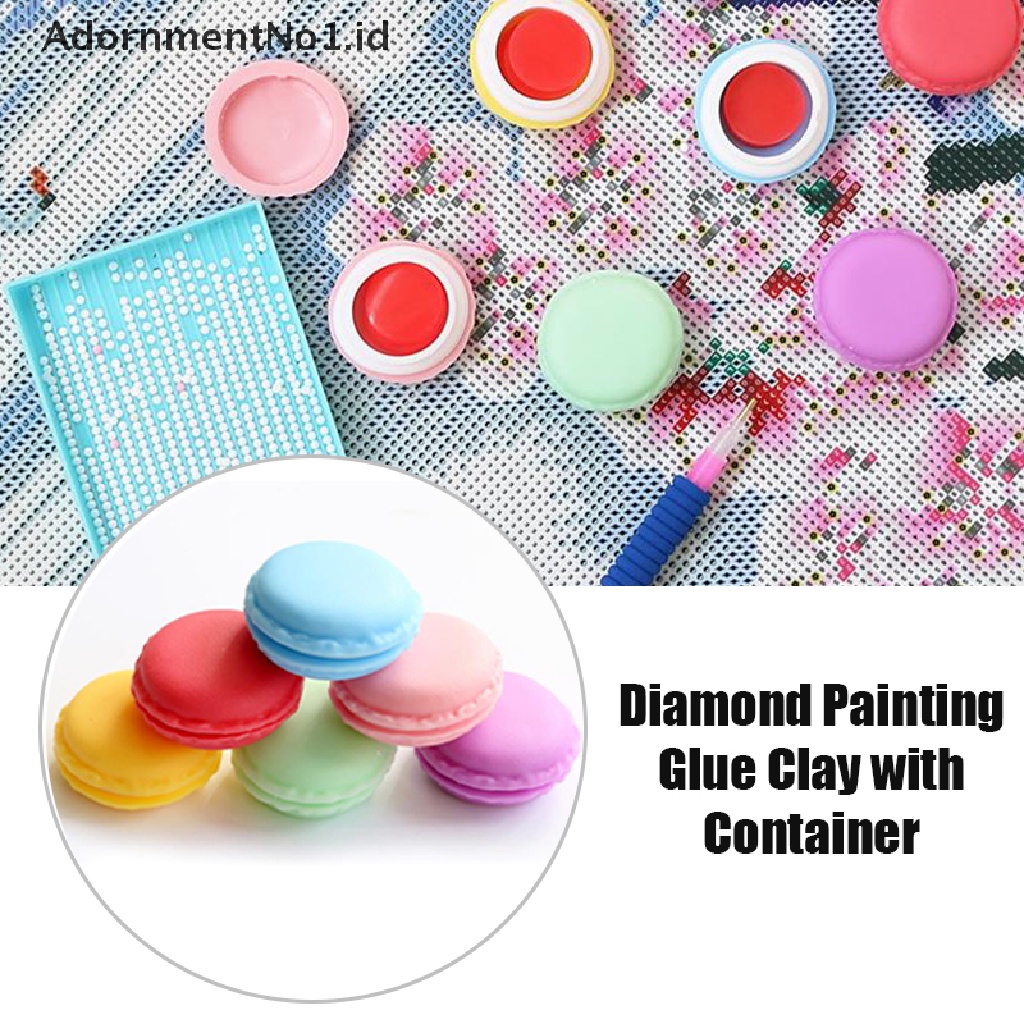 [AdornmentNo1] Diy Diamond Paing Lem Clay Bordir Cross Stitch Pengeboran Lumpur Aksesoris [ID]