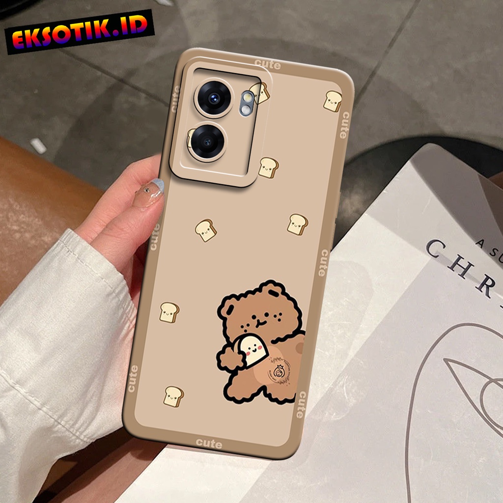 Case OPPO A57 5G - Eksotik.id - Casing OPPO A57 5G - Fashion Case - CUTE BEAR - Skin Handphone - Sil